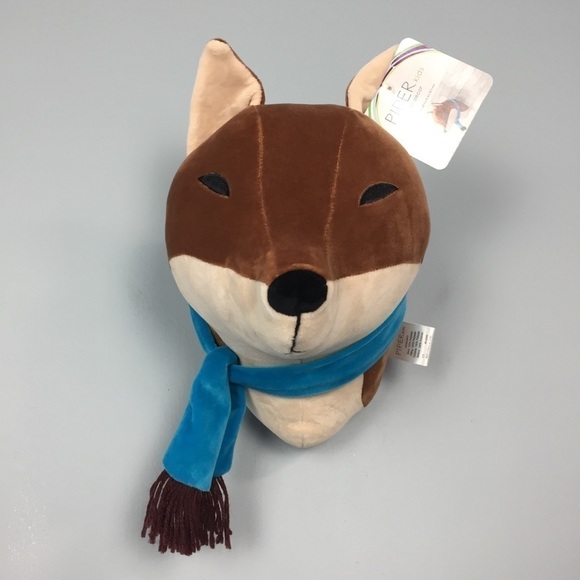 piper Kids Plush Brown Fox Wall Decor Decoration - Picture 3 of 14